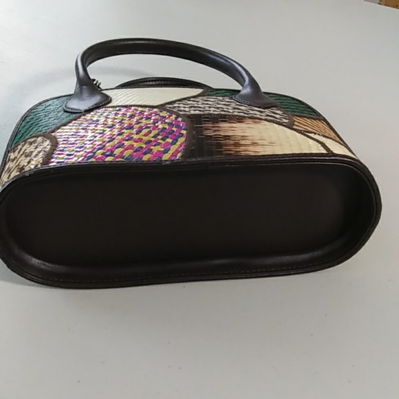 Le Sac for Kultura, multi color straw purse. - Picture 3 of 12